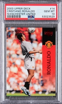 2003-04 Upper Deck Manchester United #14 Cristiano Ronaldo - PSA GEM MT 10